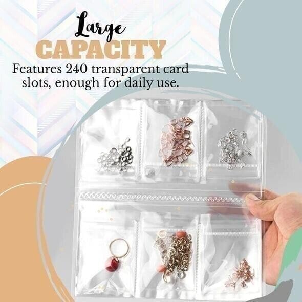 Markforlove Last Day Promotion 49% OFF-Transparent Jewellery Storage Book Set(No buttons)