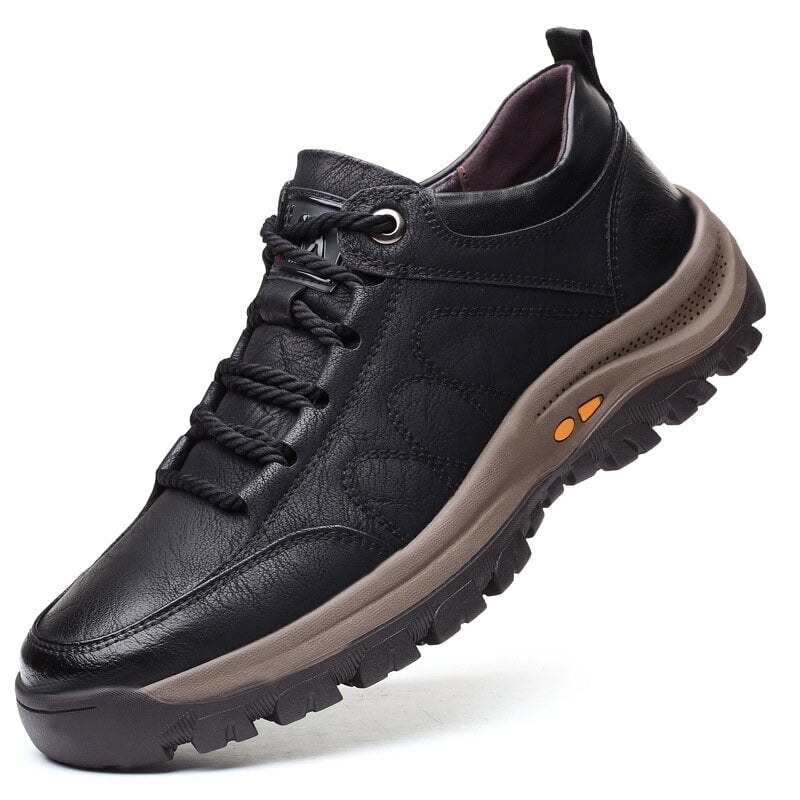 Men's Casual Hand Stitching Leather Big Size Shoes