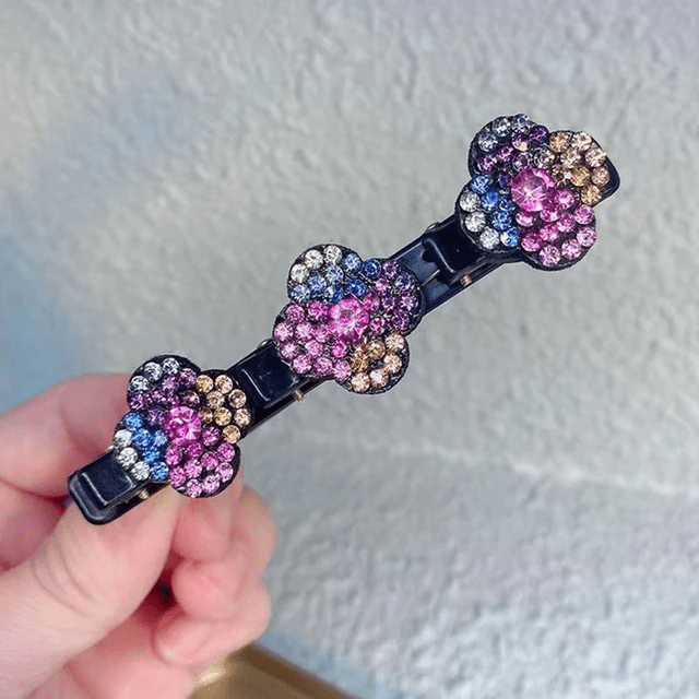 Metobis LAST DAY 68% OFF - Sparkling Crystal Stone Braided Hair Clips