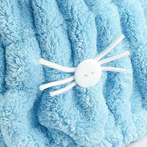 Microfiber hair-drying cap