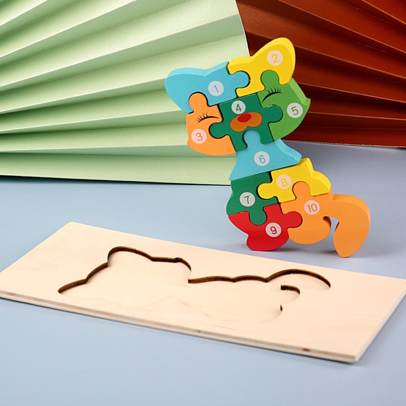 Montessori Wooden Toddler Puzzles