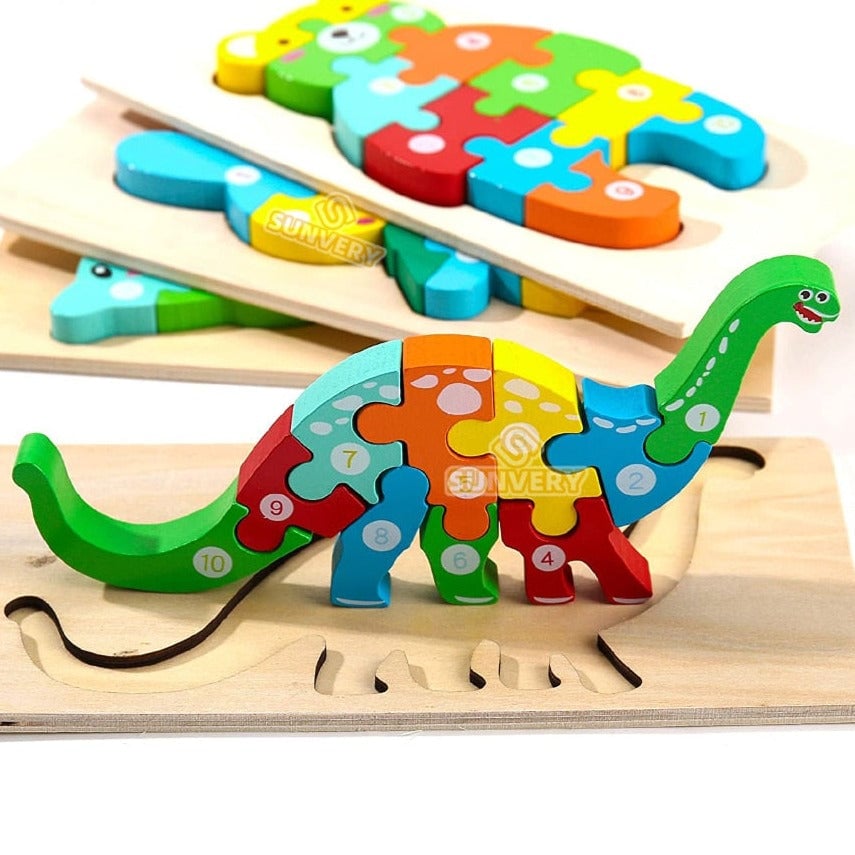 Montessori Wooden Toddler Puzzles