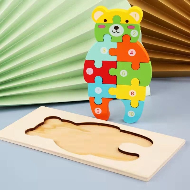 Montessori Wooden Toddler Puzzles