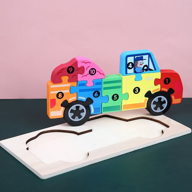 Montessori Wooden Toddler Puzzles