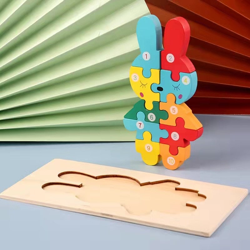 Montessori Wooden Toddler Puzzles