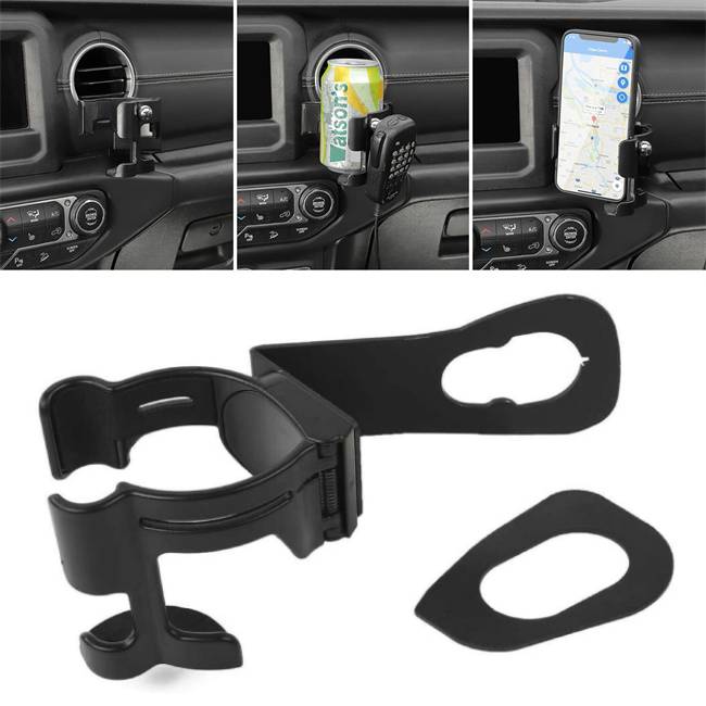 Multi-Function Drink Cup Phone Holder for 2011-2018 Jeep Wrangler JK JKU