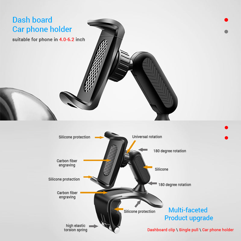 Multifunctional Car Phone Holder Clip