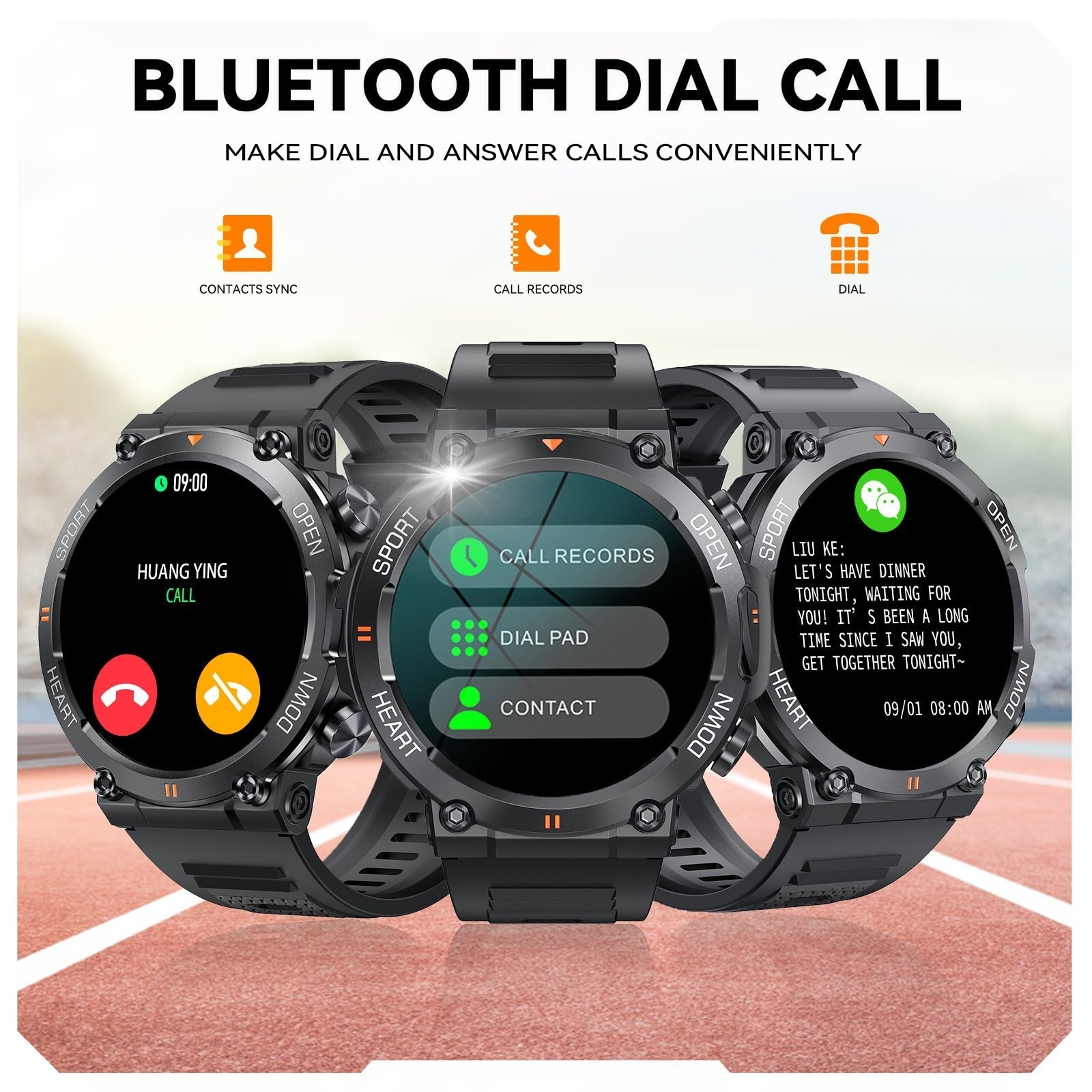 NEKTOM 1.39” IPS Screen Bluetooth Call Smartwatch K56pro