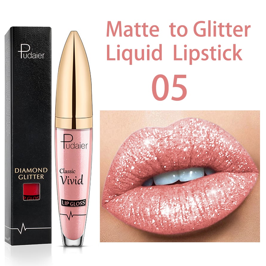 New Amazing Lip Art Ideas- Diamond Lip Gloss Matte To Glitter Liquid Lipstick Waterproof