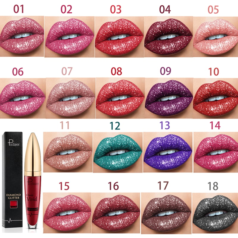 New Amazing Lip Art Ideas- Diamond Lip Gloss Matte To Glitter Liquid Lipstick Waterproof