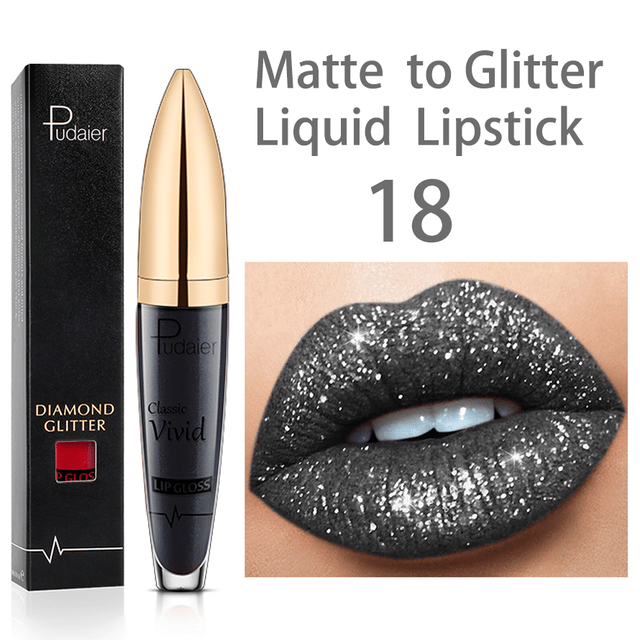 New Amazing Lip Art Ideas- Diamond Lip Gloss Matte To Glitter Liquid Lipstick Waterproof