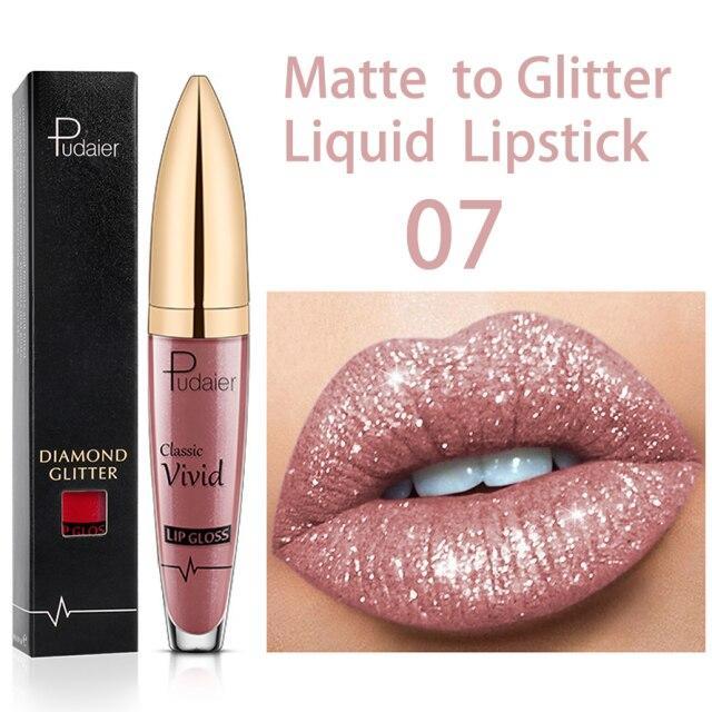 New Amazing Lip Art Ideas- Diamond Lip Gloss Matte To Glitter Liquid Lipstick Waterproof