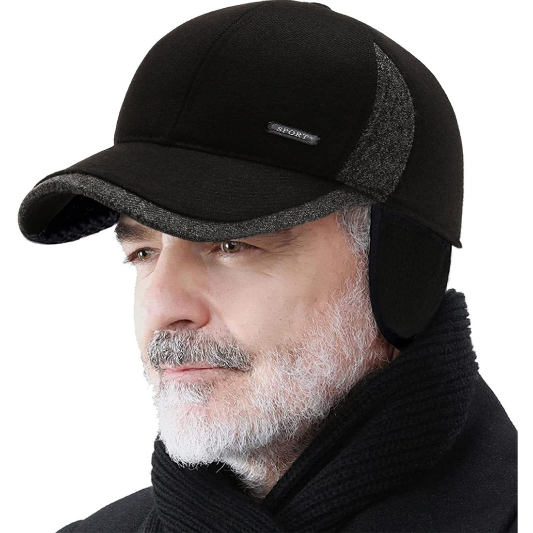 NEW YEAR 2023 SALE 49% OFF Men's Winter Baseball Cap - With Ear Muffs, Adjustable, thickened and warm