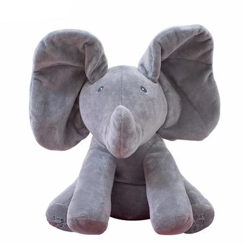 Peek A Boo Singing Elephant Plush Toy-49% OFF