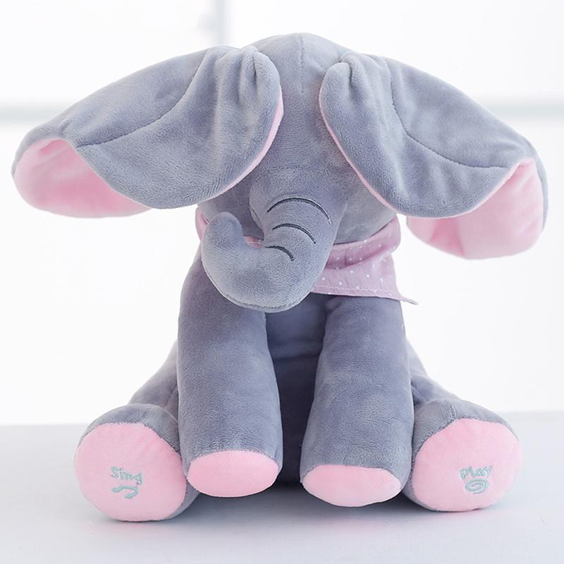 Peek A Boo Singing Elephant Plush Toy-49% OFF