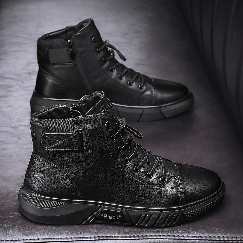 Pennyew Italian high-top casual Martin leather boots