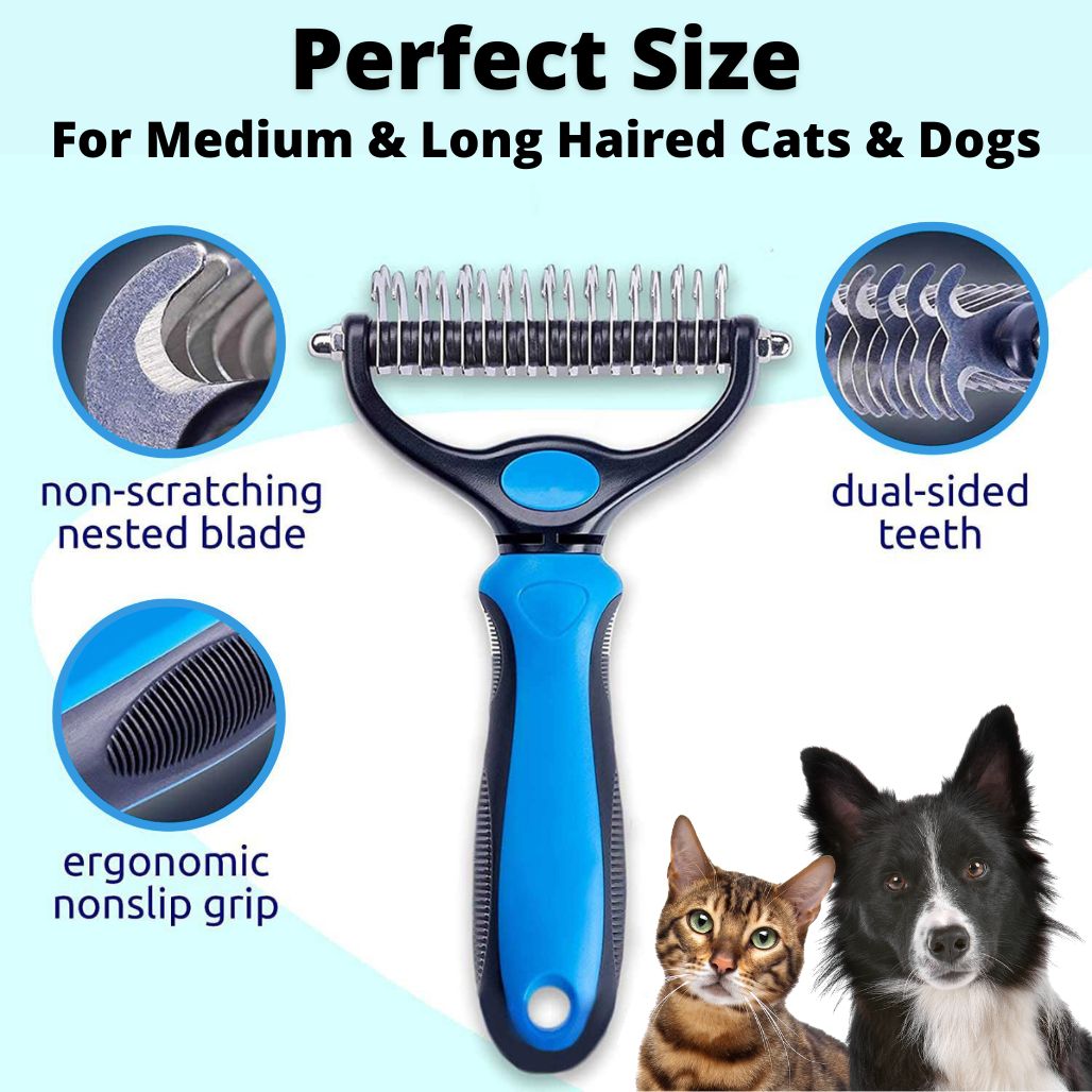 PetRake Professional Deshedding Tool For Dogs And Cats