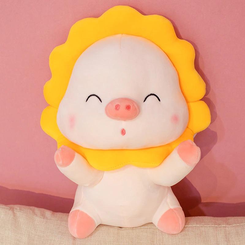 Pig with Sunflower Plush