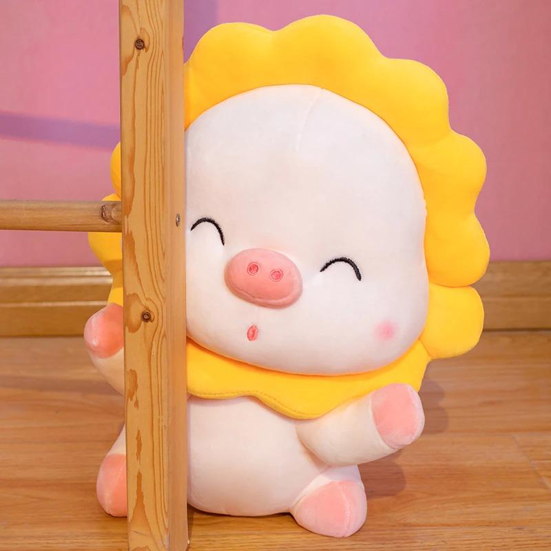 Pig with Sunflower Plush