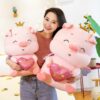 Piggy Doll with Pink Heart Plush Toy