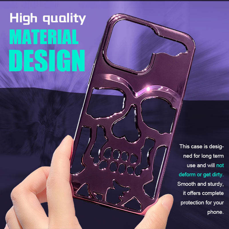 Plated Skull Case Cover For iPhone