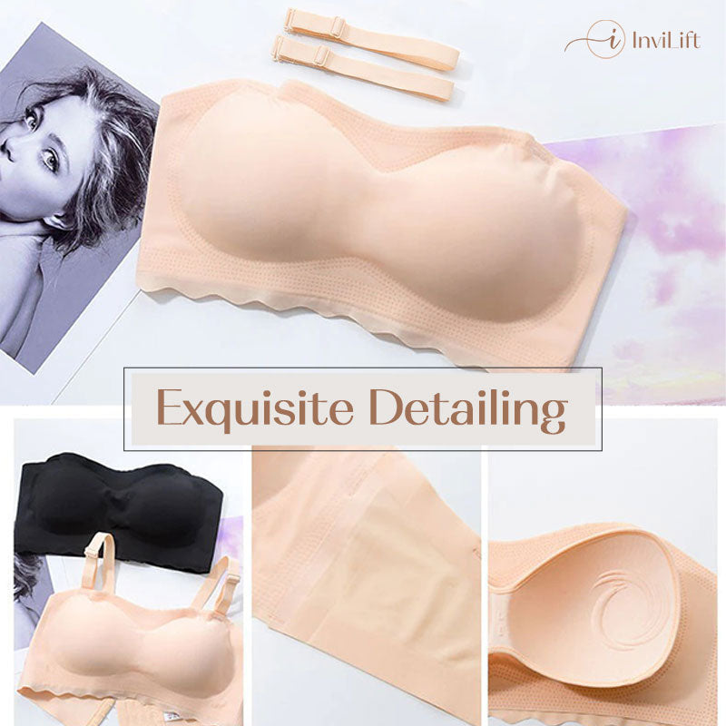 Plus size Sexy Strapless Invisible Push Up Bra