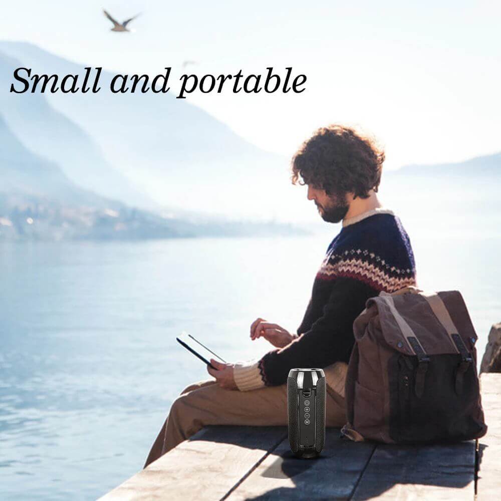 Portable Hifi Wireless Speaker Waterproof USB Bluetooth-compatible