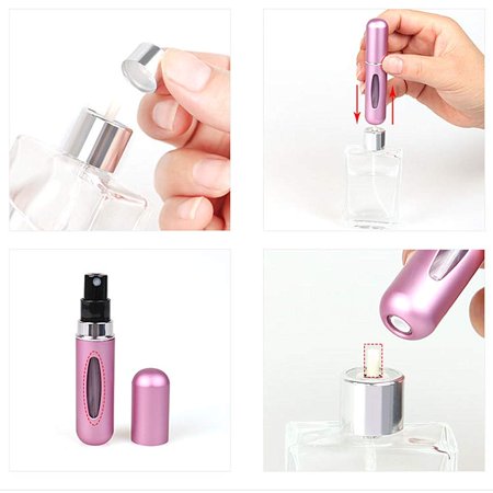 Premium Blue - 5ml Portable Mini Refillable Perfume Bottle - Travel Spray Atomizer Bottle