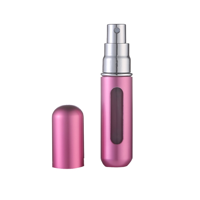 Premium Hot Pink - 5ml Portable Mini Refillable Perfume Bottle - Travel Spray Atomizer Bottle