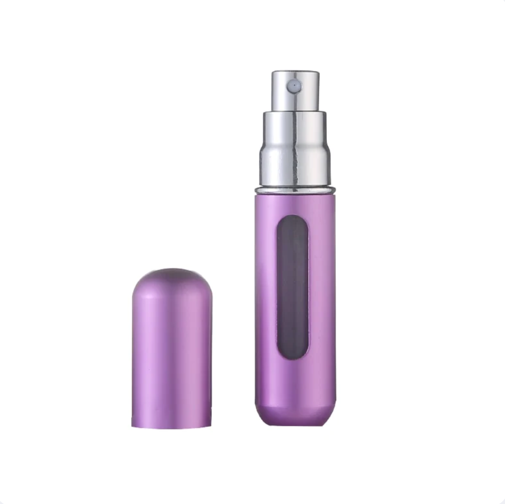 Premium Purple - 5ml Portable Mini Refillable Perfume Bottle - Travel Spray Atomizer Bottle