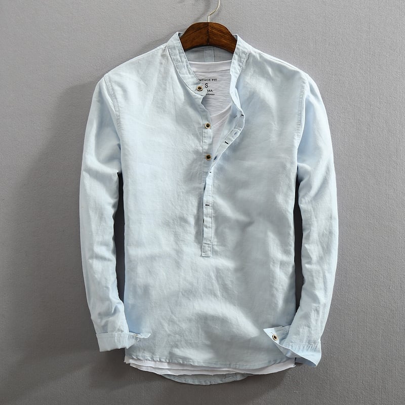 PROVENCE LONG SLEEVE LINEN SHIRT