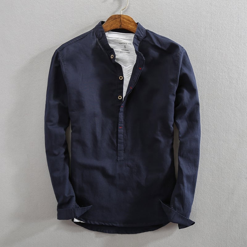 PROVENCE LONG SLEEVE LINEN SHIRT