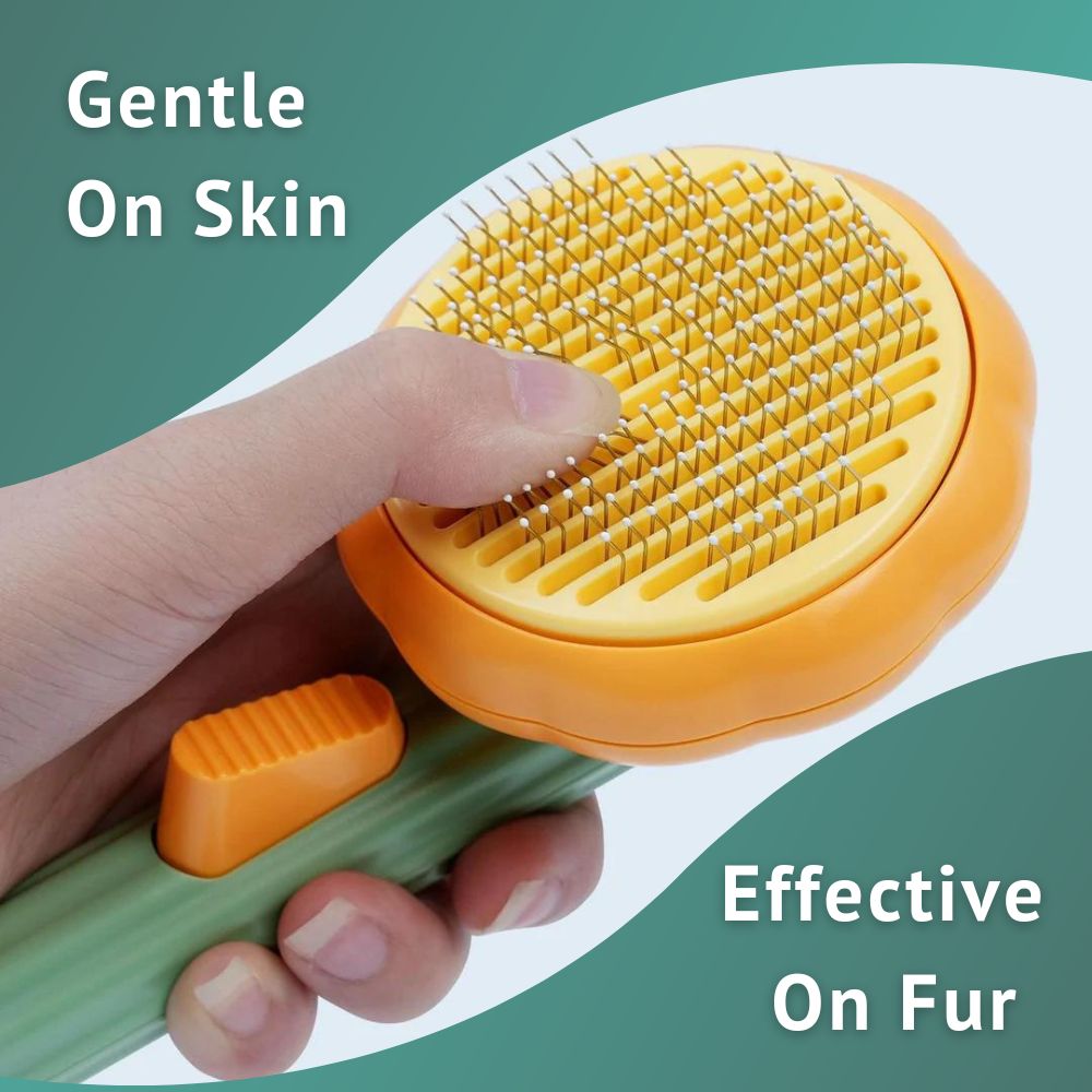 Pumpkin Pet Brush For Cats And Dogs