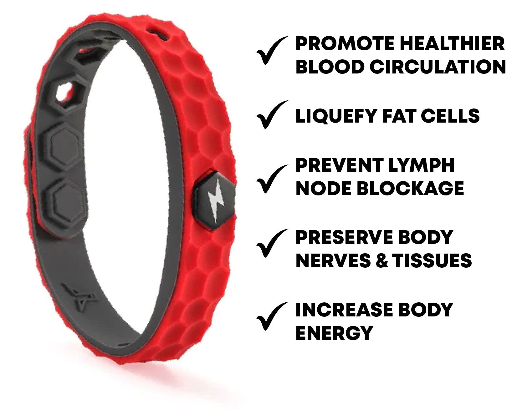 RedLight SlimmingVibe NegativeIon Wristband