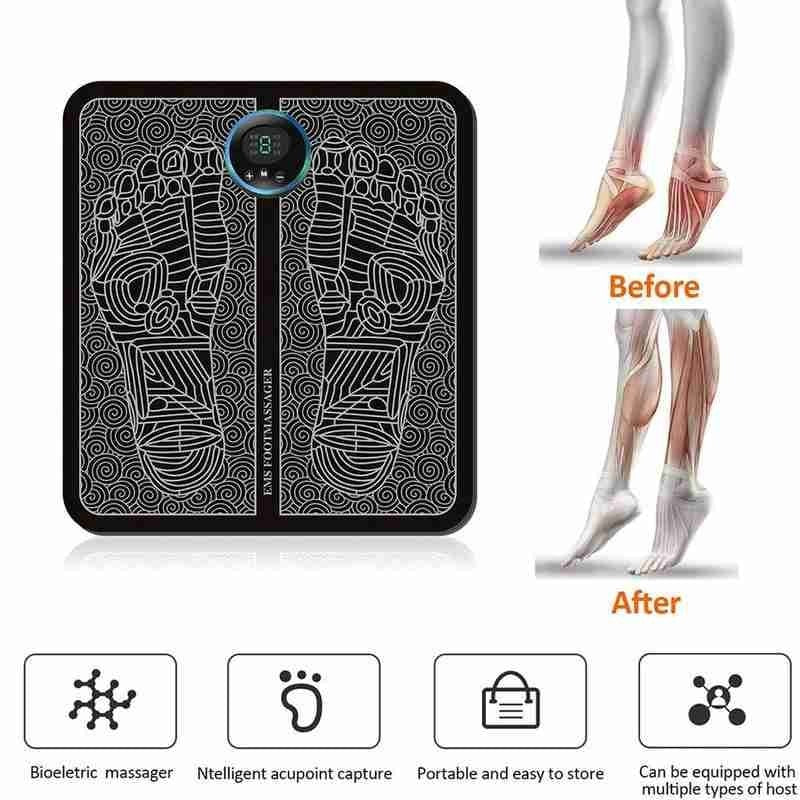 Relief-Right Electric EMS Foot Massager: Healing Therapy Care