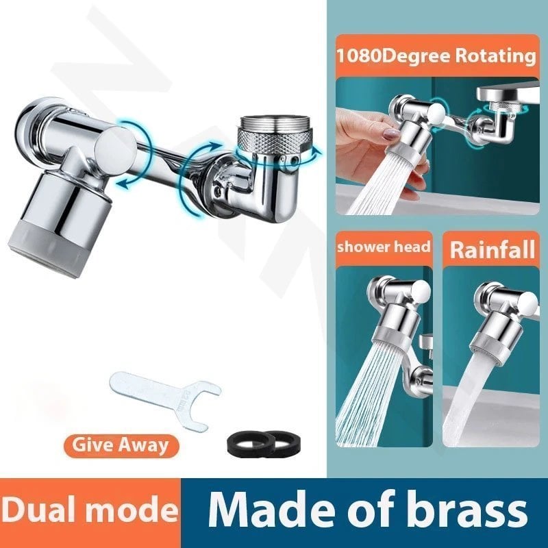 Rotating 1080° robotic arm faucet (universal model)