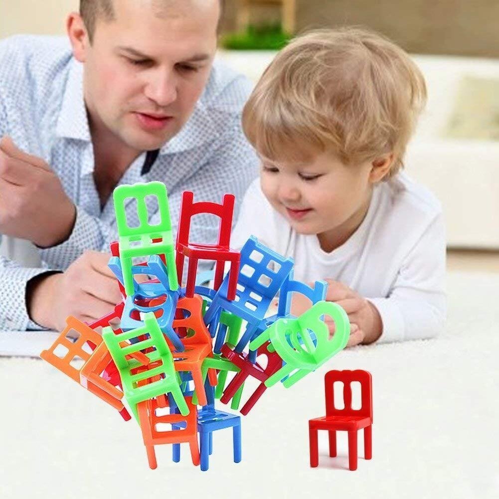 Sailorwholesale Chairs Stacking Tower Balancing Game