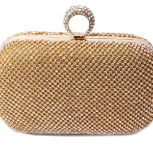 Shimmer Studded Clutch Bag