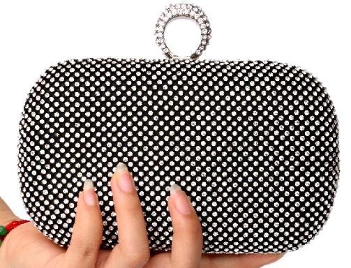 Shimmer Studded Clutch Bag