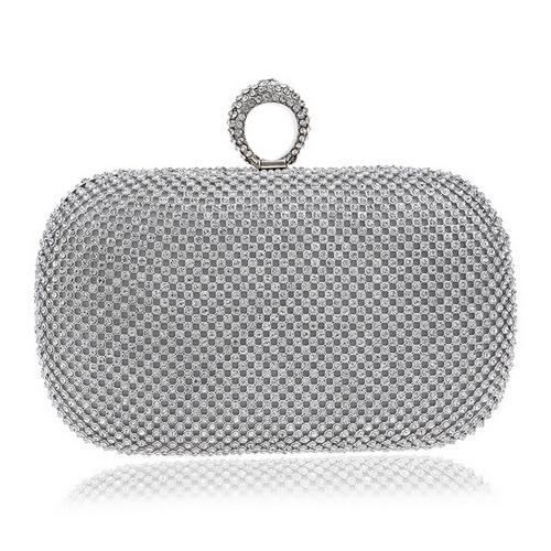 Shimmer Studded Clutch Bag