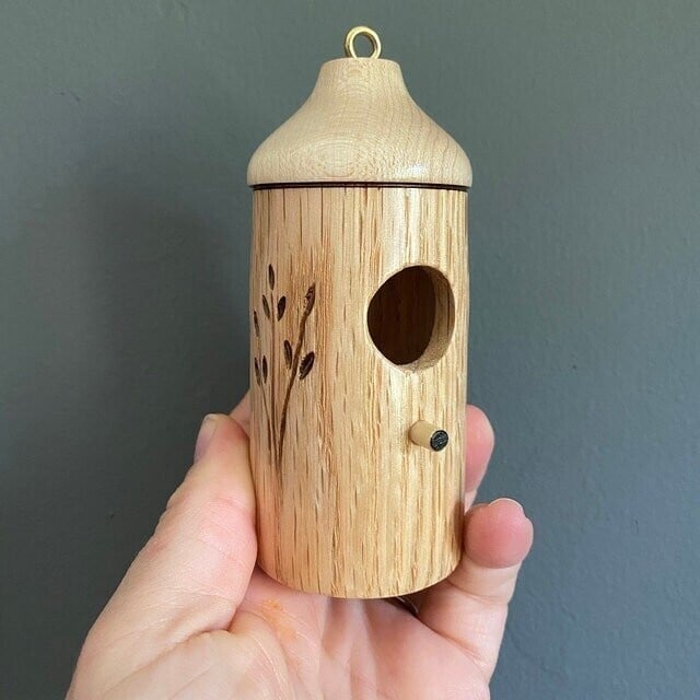 Shinemars Wooden Hummingbird House-Gift for Nature Lovers