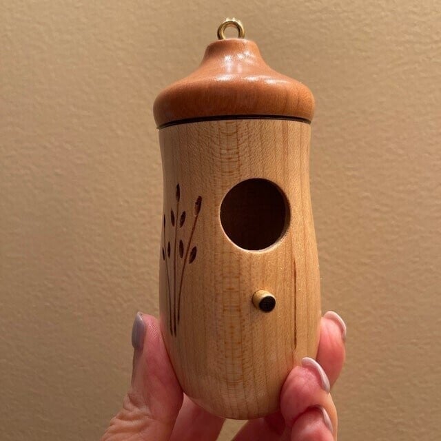 Shinemars Wooden Hummingbird House-Gift for Nature Lovers