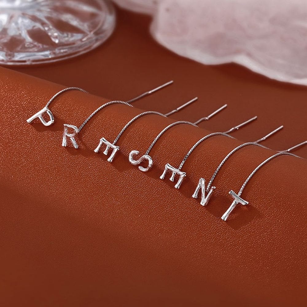 Shiny Alphabet Earrings