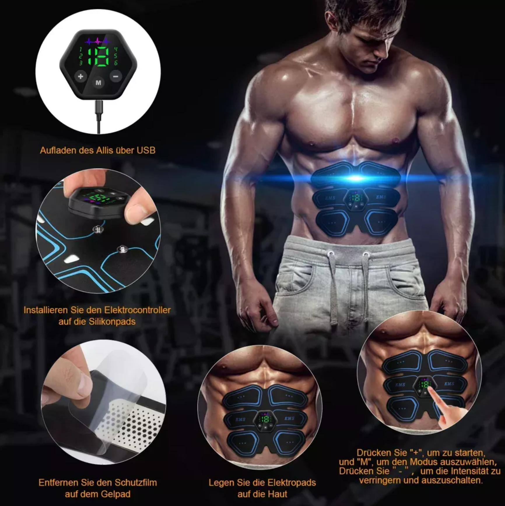 Shopfitfirst EMS Wireless Muscle Stimulator - Unisex Full Body Set