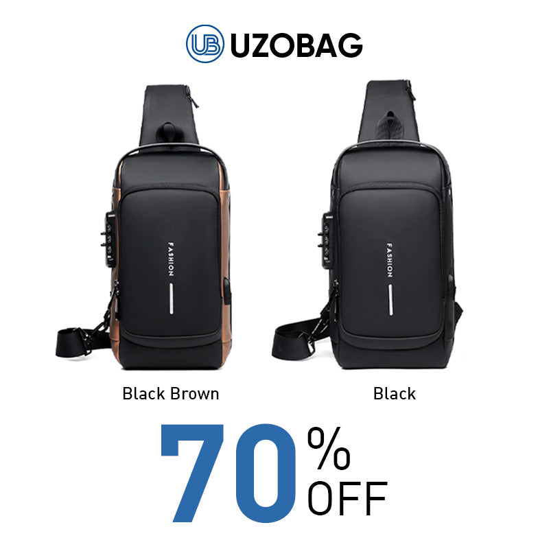 Skye Secret UzoBag - USB charging sport sling Anti-theft shoulder bag