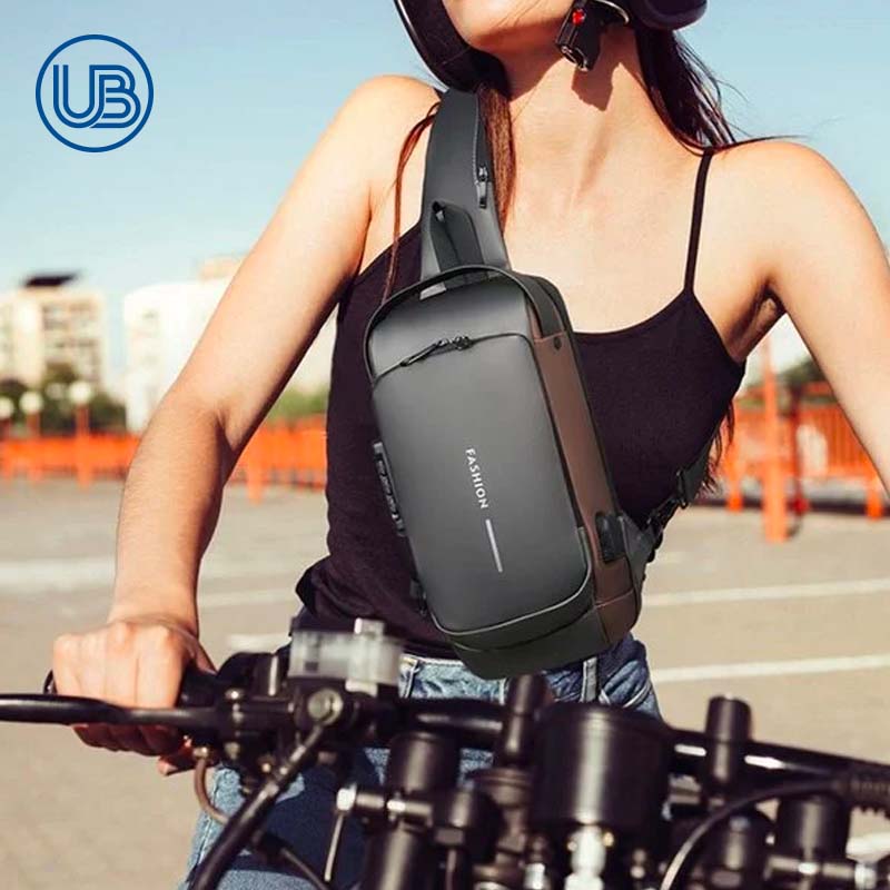 Skye Secret UzoBag - USB charging sport sling Anti-theft shoulder bag