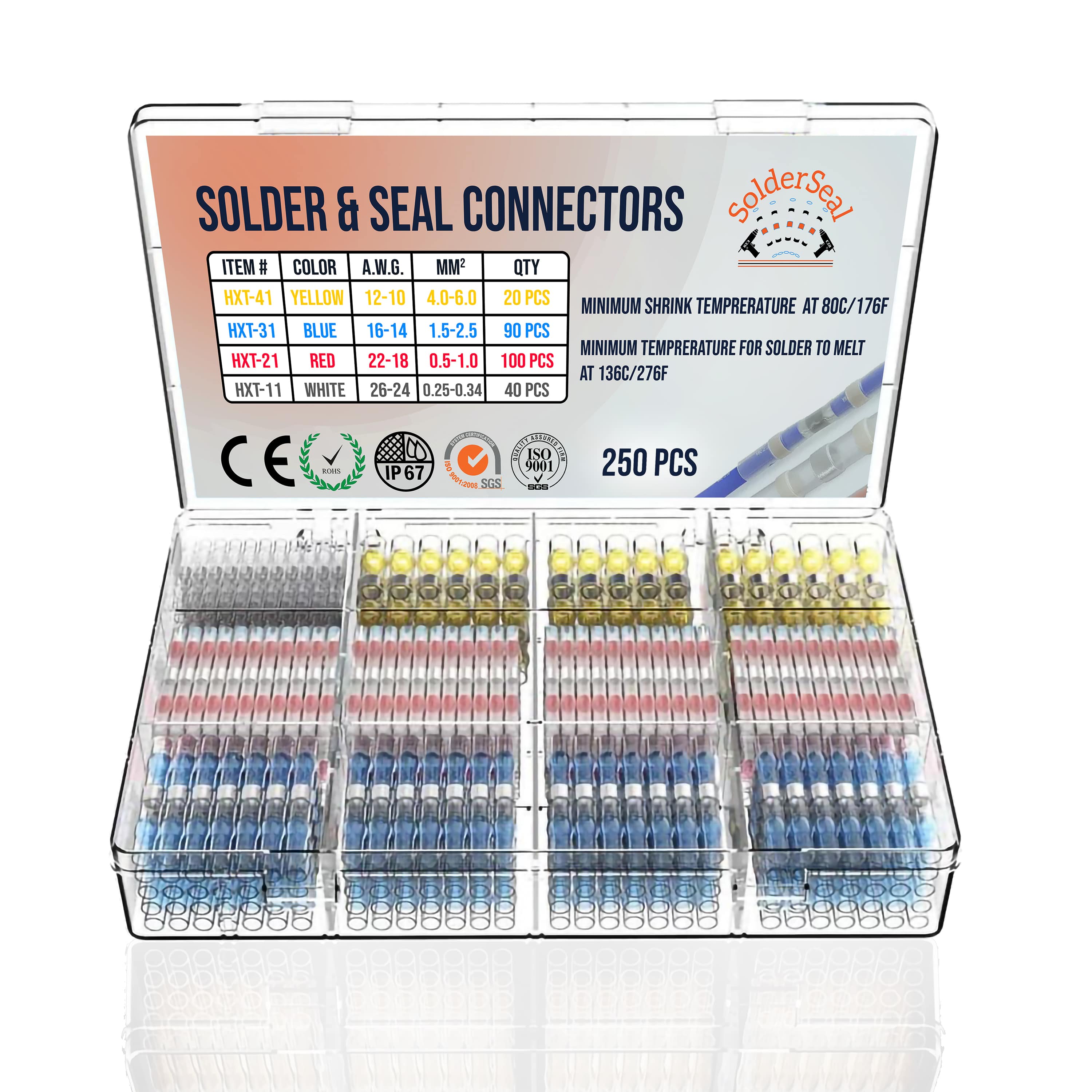 SolderSeal Premium Waterproof Solder Wire Connectors Kit