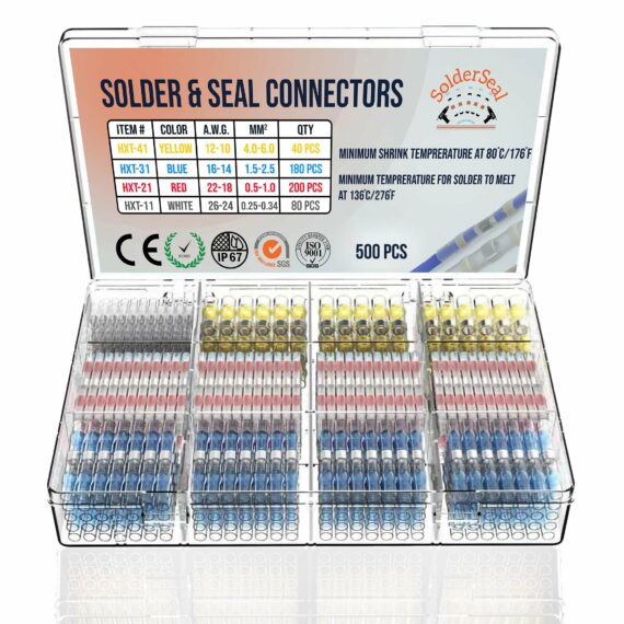 Solderseal Premium Waterproof Solder Wire Connectors Kit Lulunami 