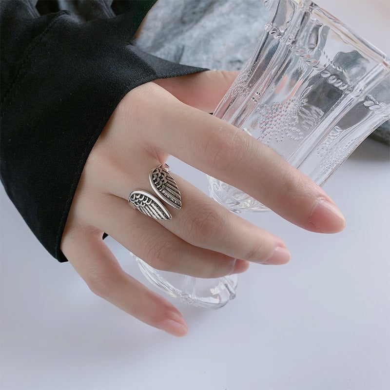 Special 49% OFF -  Angel Wings Silver Ring