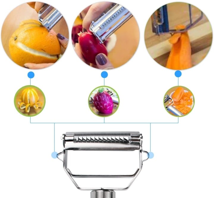 Stainless Steel Multifunctional Peeler